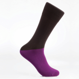 Men_s dress socks _ Dark prune block socks_Egyptian cotton